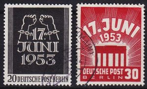 GERMANY BERLIN [1953] MiNr 0110-11 ( O/used ) [03]