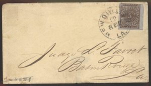 CSA 1861 New Orleans Louisiana Civil War Confederate Provisional Cover 110069