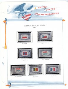 909-921 Overrun Nations Flags MNH VF  GAD11-5