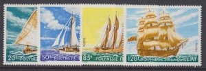 French Polynesia, Scott 296-299, MNH 