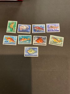 Stamps Yugoslavia Scott #452-60 never hinged