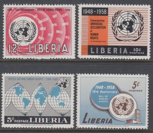 Liberia 379-382 Human Rights MNH VF