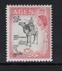 Aden SG# 66b Mint Light Hinged / Carmine Rose - S19448