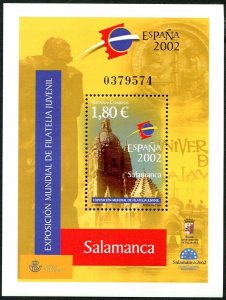 Spain 3147,MNH. PhilEXPO Salamanca-2002. New Cathedral.