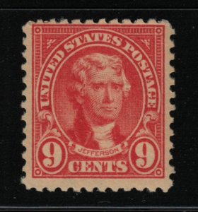 1923 Thomas Jefferson Sc 561 9c rose MNH single stamp (12