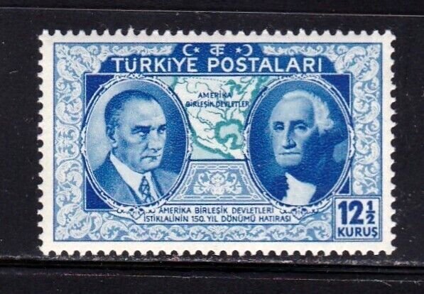 Turkey stamp #822, MLH,  XF, 1938, CV $3.25