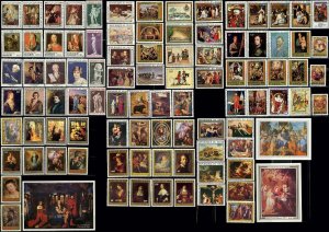 Niger Paintings Art Christianity on Postage Africa Stamp Collection CTO MLH MNH