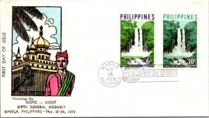 Philippines FDC 1959 - 14th Gen Assy IUOTO-UIOOT - 6c/30c Stamp - F43526