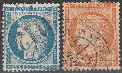 France #58-9 F-VF Used  CV $8.60 (A17043)