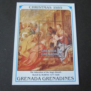 Grenada 1990 Sc 1133 Christmas Religion set MNH