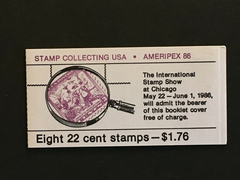 1986 Booklet 22-cent Stamp Collecting BK153, Sc#2198-2201