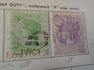 Australia  : Victoria  #  147-48  used