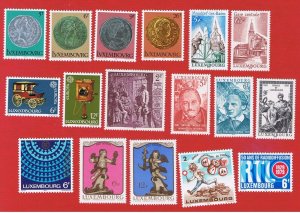 Luxembourg #618-634  MNH OG  1979 complete   Free S/H