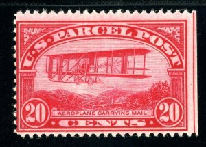 USAstamps Unused FVF US 1912 Parcel Post Mail Plane Scott Q8 OG MHR