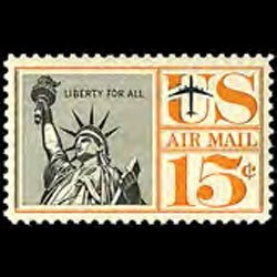 U.S.A. 1959 - Scott# C58 Liberty Statue 15c NH