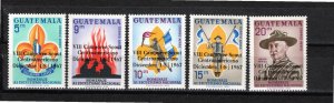 Guatemala 1967 MNH Sc C376-80