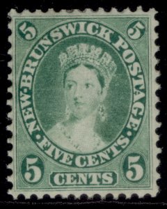 CANADA - New Brunswick QV SG14, 5c yellow-green, NH MINT. Cat £28.