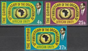 Gambia #295-7  MNH F-VF (V211)