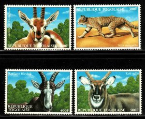 Togo #1931-34 ~ Set of 4 ~ Wild Animals ~ Mint, NH  (2000)