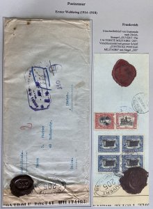 1918 Guatemala Censored Red Wax Seal Cover To Zurich Switzerland