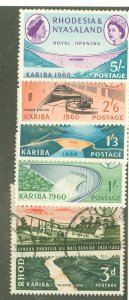 Rhodesia & Nyasaland #172-177 Mint (NH) Single (Complete Set)