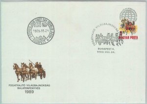 82054 - HUNGARY - Postal History - Michel 4047 IMPER on FDC COVER 1989 Transport