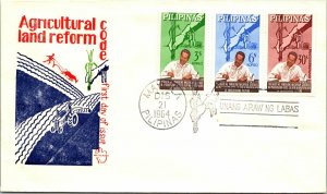 1964 Philippines FDC - Agricultural Land Reform Code - Manila - F14786