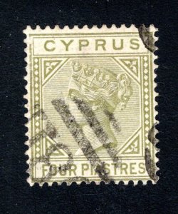 Cyprus, SC# 23,   F/VF, Used, Die B,   CV $42.50  .......1580024