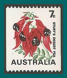 Australia 1971 Coils, Flowers, MNH  439E,SG468b