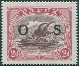 Papua 1931 2d brown-purple & claret Official SGO58 unused