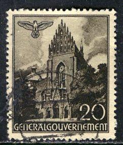 Poland - Occupation; 1940: Sc. # N62 O/Used Single Stamp