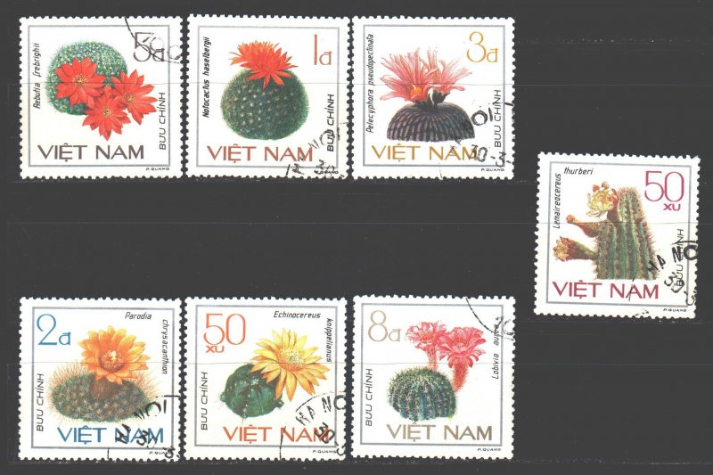 Vietnam. 1985. 1546-52. Cacti. USED.