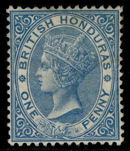 BRITISH HONDURAS QV SG17, 1d blue, M MINT. Cat £75.