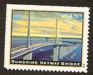 US 4649 Priority Mail Sunshine Skyway Bridge $5.15 single (1 stamp) MNH 2012