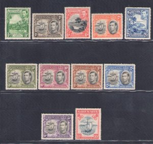 1938-50 Grenada, Stanley Gibbons n. 153/63 - 12 values - MNH**