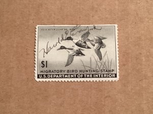 US Revenue #RW12 DUCK STAMP USED F/VF 1945 SE cat $25.00