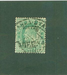 CHAMBA -INDIAN STATE O22 USED BIN $1.00