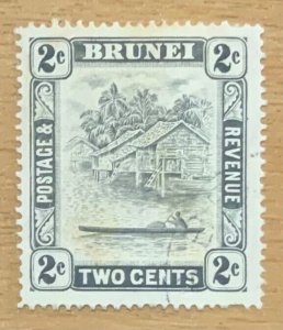 BRUNEI 1947 2cents  SG80  FINE USED..CAT £12