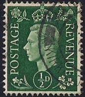 Great Britain #235 1/2P King George 6, used VF