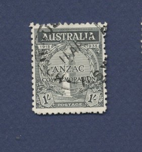 AUSTRALIA - Scott 151 - used - Gallipoli ANZAC - 1 sh black - 1935