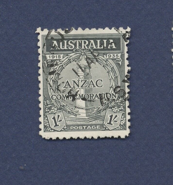 AUSTRALIA - Scott 151 - used - Gallipoli ANZAC - 1 sh black - 1935