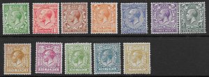 GB 187-200  1924   set 12   FVF  NH