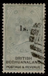 BRITISH BECHUANALAND QV SG28, 1s on 1s green & black, FINE USED. Cat £90.