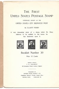 Doyle's_Stamps: 1920 The First United States Postage Stamp