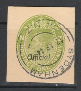 NEW ZEALAND Postal Stationery Cut Out A17P25F22206-