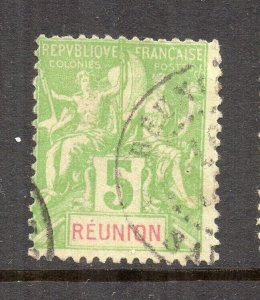 Reunion 1892 TABLET TYPE Early Issue Fine Used 5c. NW-230806