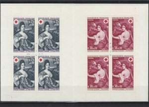 france 1968 mnh se-tenant stamps sheet ref 6943