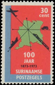 Suriname #408-410, Complete Set(3), 1973, Never Hinged