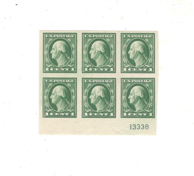 US SCOTT# 481 PLATE BLOCK OF 6 MNH