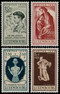 ✔️ LUXEMBOURG 1945 - PRISONERS CAMPS WAR - SC. B127/B130 ** MNH [LX395]